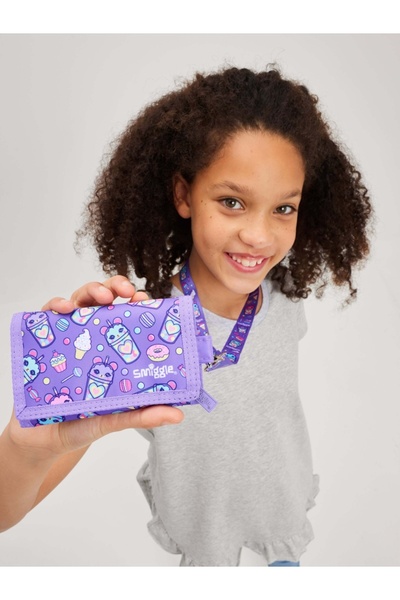 SMIGGLE Original Wonder World Wallet with Neck Strap