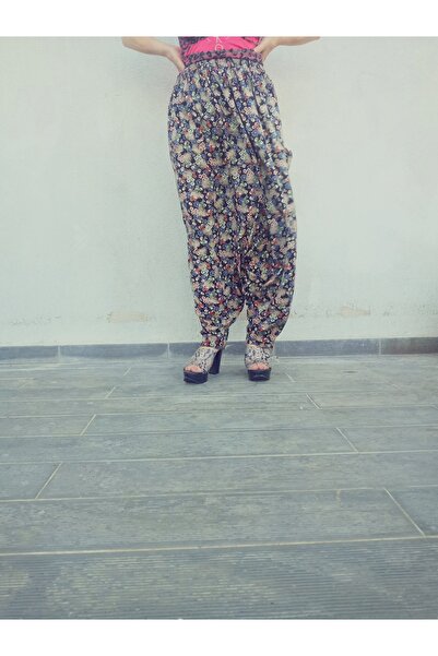 hoaryage Viscose Press Fabric Floral Patterned Shalwar with Pockets 100% Cotton 34-48 Size