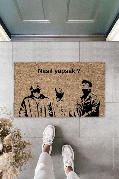 Dormot Modern Dijital Baskı - Leyla Ile Mecnun Dizi - Kapı Önü Paspası 70x45cm