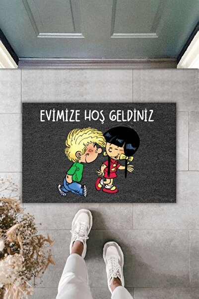 Dormot ممسحة الطباعة الرقمية الحديثة - أسود جديد تشين وسيدريك - ممسحة Kapi Onu