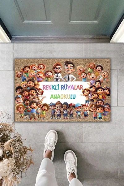 Dormot Modern Digital Printing Mat - Company Mat - Kindergarten, Nursery Welcome Mat - Door Mat