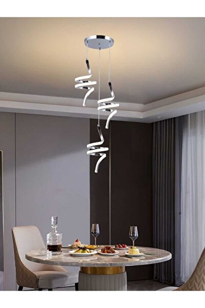 best power Modern LED Chandelier 7188-3 | 60W Power with 3 Lighting Modes, 130cm Adjustable Length