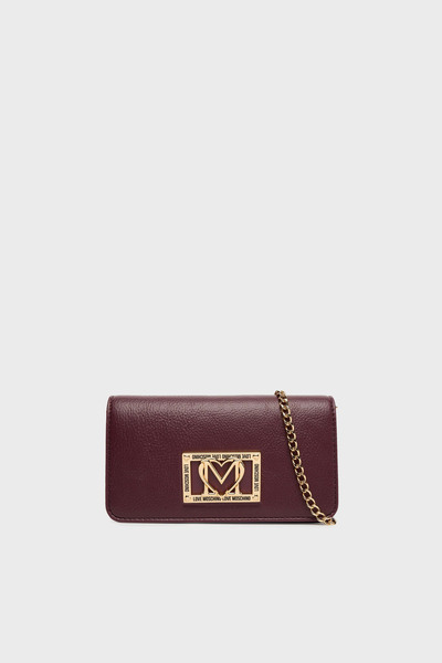 Love Moschino Portfolio Wallet with Fixed Chain Strap with Logo Wallet Jc5602Pp1Nli0552