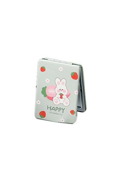 Happy Minigood Mini Good Square Beauty Mirror Strawberry Model