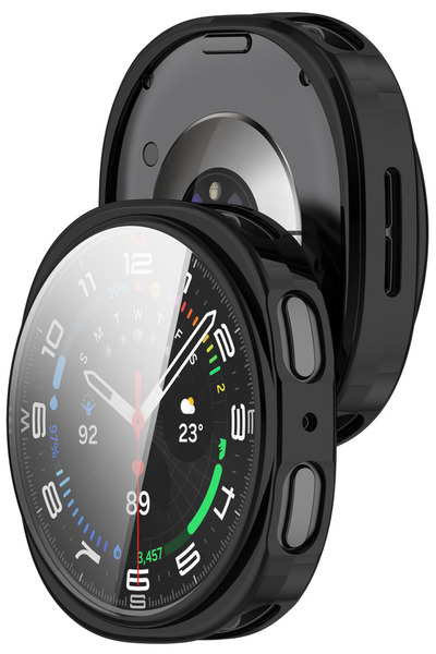 İncisoft Samsung Galaxy Watch 8 44mm Compatible Case and Screen Protector 360 Full Protection Case Cover