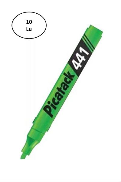 No8 Home Picatack 441 Highlighter Marker Green 10 Pieces