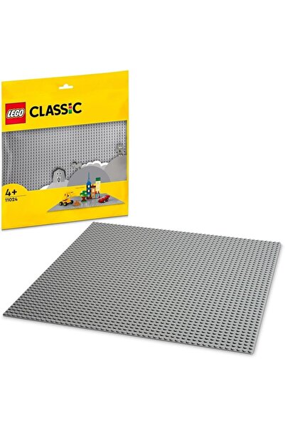 erorex 11024 Classic Grey Baseplate Construction Toy Kids 48X48 Stud Building Base Build Display Board Set