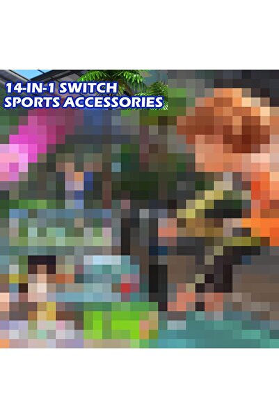 erorex مجموعة ملحقات ألعاب Switch الرياضية 14 1، ألعاب Nintendo Switch بما في ذلك مضارب التنس والسيوف