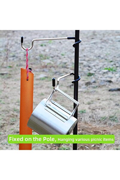 erorex Lantern Hook 4 Pack Stainless Steel Camping Lantern Hanger Hooks 2 Size Portable Outdoor Light