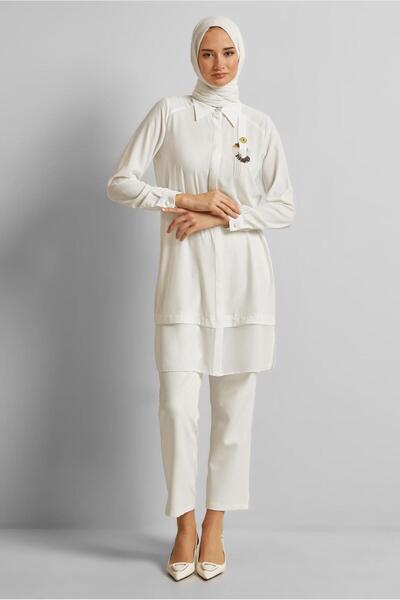 Alvina Brooch Detail Tunic 45553