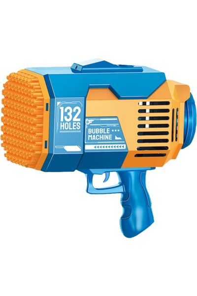 erorex مسدس فقاعات كهربائي مزود بـ 132 فتحة مع إضاءة وصانع فقاعات للأطفال للا...