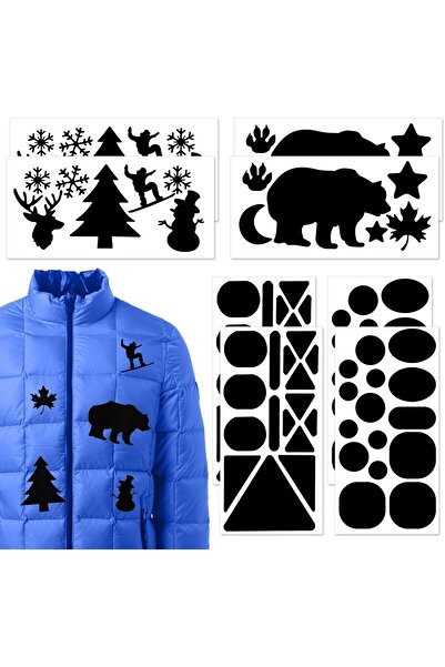 erorex Sheets Down Jacket Repair Patches 8 X 4 Inch Self Adhesive Nylon Puffer Jacket Repair Tape Patterns