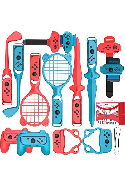 erorex 14 1 Switch Sports Accessories Bundle Set Family Party Pack Game Accessories Kit Nintendo Switch