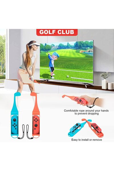 erorex مجموعة ملحقات الألعاب الرياضية لجهاز سويتش، مجموعة حفلات عائلية، 18 قطعة، مجموعة ملحقات الألعاب لجهاز نينتندو