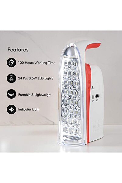 erorex Rechargeable Emergency Led Lantern Ge5571 Assorted colors