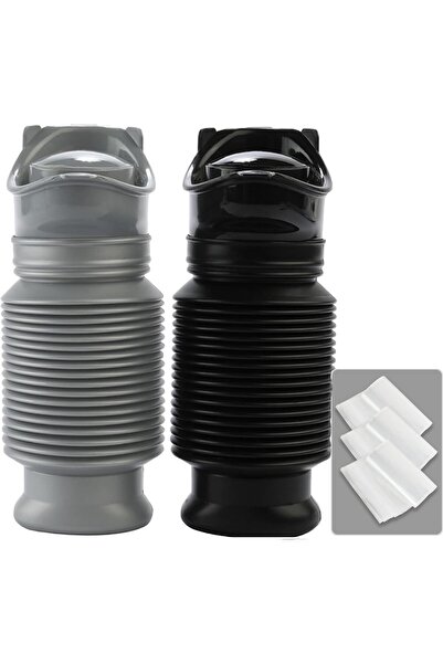 erorex 2Pcs Collapsible Pee Bottle Portable Emergency Urinal Men Women Pee Sport Pee Bottles Disposable