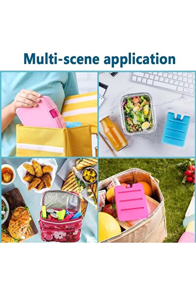 erorex Ice Packs Lunch Box 3 Pcs Reusable Ultra Thin Mini Freezer Packs Long Lasting Coolers Durable Ice
