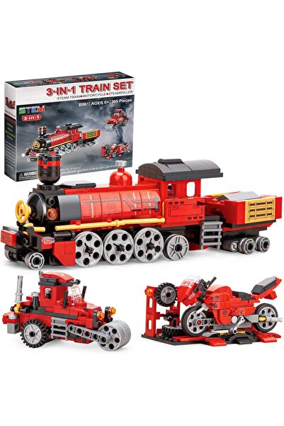 erorex Train Sets Boys Age 6 10 3 1 City Building Kit Motorcycle Tractor Creative Educational Birthday