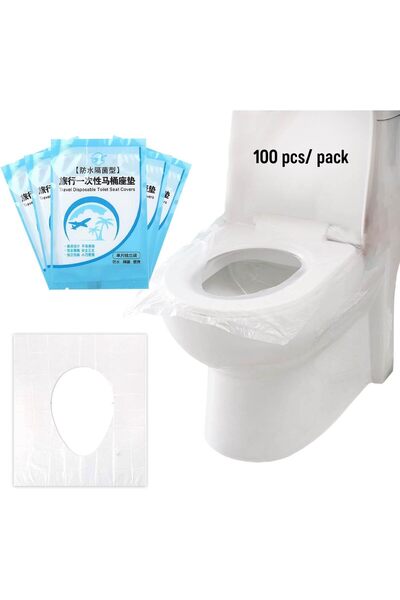 erorex Travel Disposable Toilet Seat Cover Antibacterial Waterproof Disposable Camping Travel Bathroom