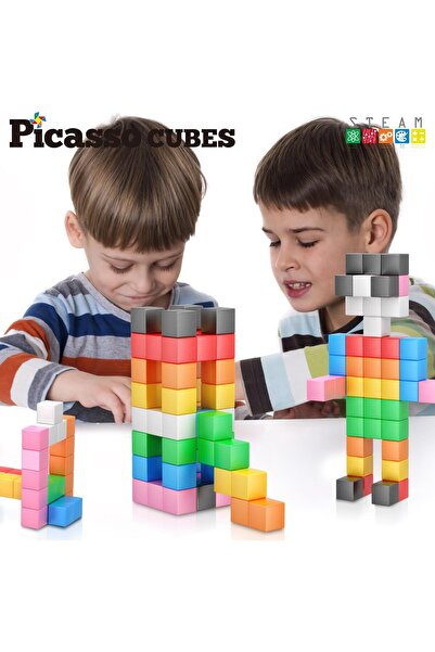 erorex Magnet Cube Building Blocks 54 Pieces 1.2" 3Cm Magnetic Cubes Toy Construction Building Educational