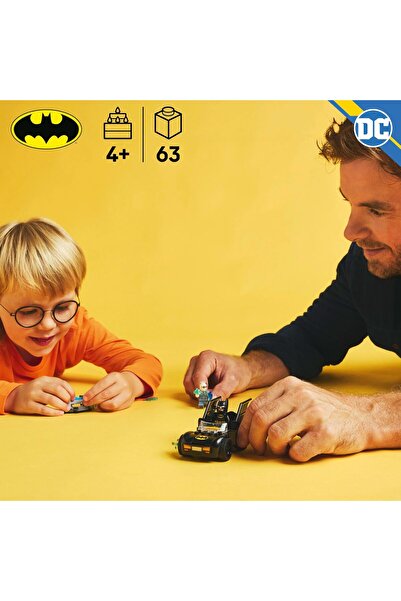 erorex Dc Batman: Batman & Batmobile Vs. Mr. Freeze Super Hero Car Toy 2 Minifigures Fun Role Play