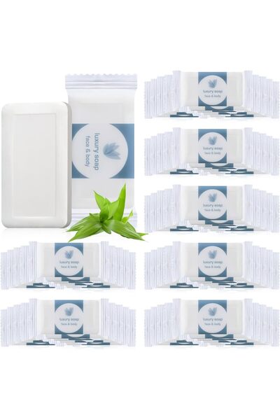 erorex 100 Pcs Mini Bar Soap 0.35Oz Individually Wrapped Travel Soap Bars Bulk Hand Soap Hotel Vacation