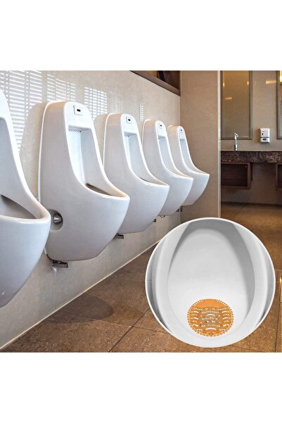 erorex 5 Pack Scented Urinal Screens Deodorizer Anti Splash Bristles Men Bathroom Deodorizer Waterless