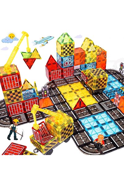 erorex Magnetic Crane Car Toys Construction Toys Kids Ages 3 5 4 8 5 7 Creative Magnetic Building Blocks