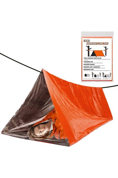 erorex Emergency Survival Tent Shelter 2 Person Mylar Emergency Tube Tent Survival Kit