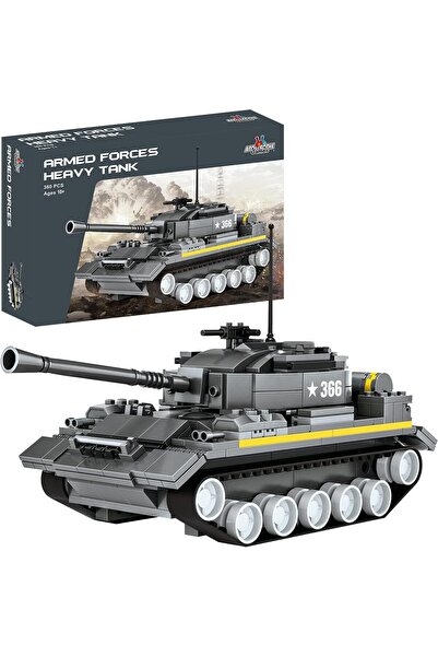erorex Army Tanks Toy Building Kit 340Pcs Armed Forces Toy Tank Ages 10 Up – Rotating Turret Gun