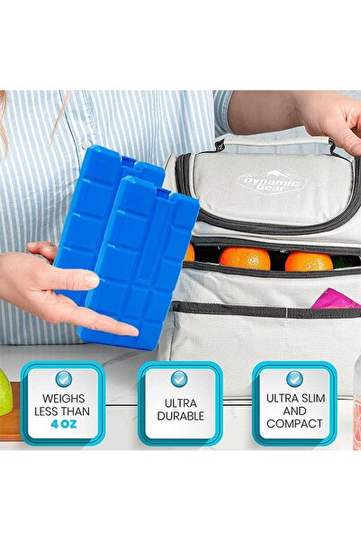 erorex Reusable Ice Packs for Lunch Boxes or Coolers Ice Pack Bricks Freezer Blocks Freezer Packs