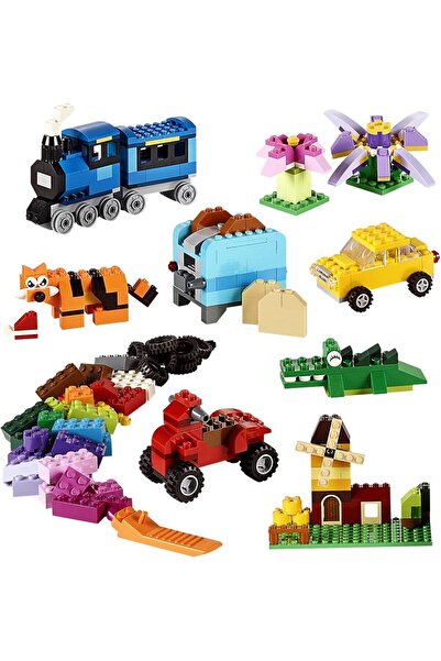 erorex 10696 Classic Medium Creative Brick Box Easy Toy Storage Colourful Bricks Building Set Toys Kids