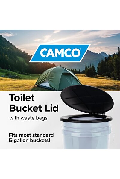 erorex Bucket Toilet Seat Lid Converts Standard 5 Gallon Bucket Into Portable Toilet Camping Convenient