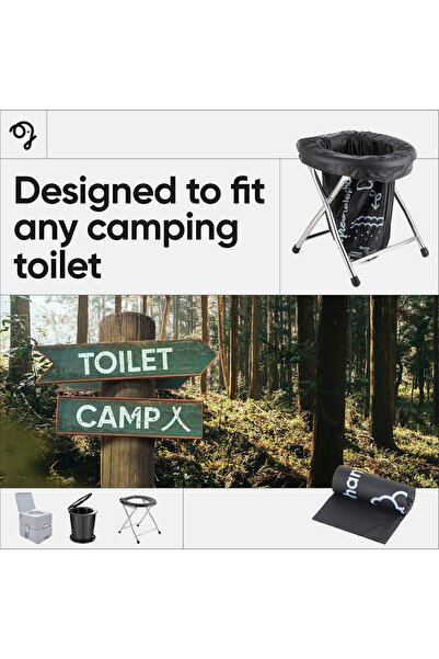 erorex Portable Toilet Bags Camping Toilet Bags Camping Potty Bags Camping Poop Bags People Toilet Waste