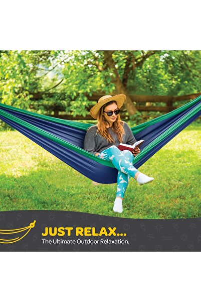 erorex Durable Hammock 400 Lb Capacity Lightweight Nylon Camping Hammock Chair Double Or Single Sizes