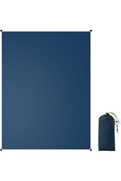 erorex Waterproof Camping Ground Sheet With Storage Bag Navy Blue Portable Picnic Mat