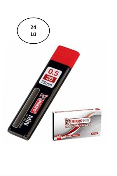 No8 Home Micro M-700 75Mm 2B Lead Pencil Tip 0.5Mm 24 Pieces
