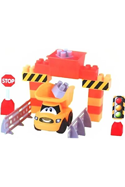 erorex 66 Pieces Construction Blocks & Crane Set Kids Building Blocks Pretend Role Play Toys Toddlers