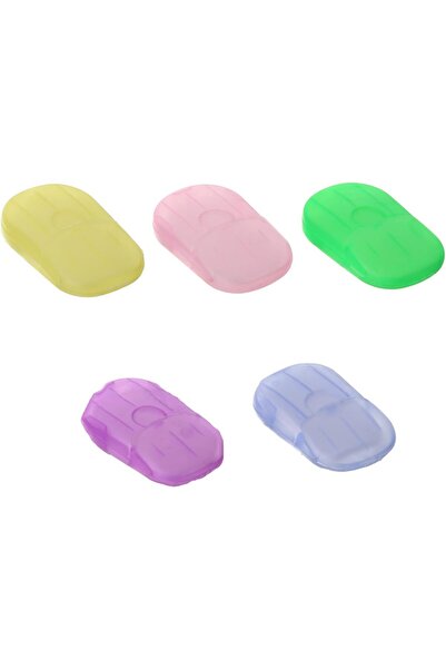 erorex 5 Packs Soap Paper Sheets Mini Portable Disposable Paper Soap Sheets Hand Washing Cleaning Paper