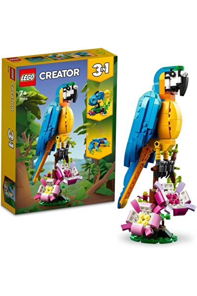 erorex 31136 Creator 3 1 Exotic Parrot Frog Fish Animal Figures Building Toy Creative Toys Kids Aged 7 Up