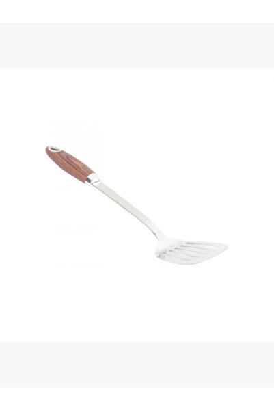 rexa ملعقة مسطحة بمقبض خشبي، 38 سم