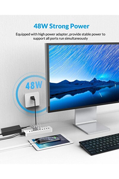 Orico موزع USB 3.0 مزود بـ 10 منافذ