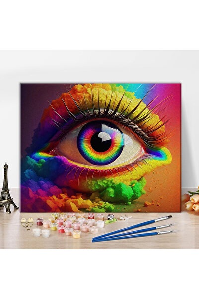 OEM Pictură pe pânză numerotată 40x50 cm, vopsea acrilică, pensule, suporturi...