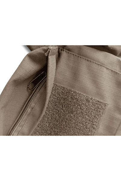 OEM Tactical camouflage 1/4 zip breathable stand-up collar t-shirt, khaki XL