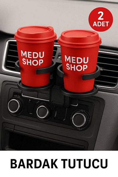 Hombak 2 Pieces Foldable In-Car Ventilation Type Cup Compatible Holder – Foldable and Non-Slip Base
