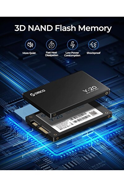 Orico Y20 NAND SSD - 2.5" SATA III (6Gbps), 512GB Internal Solid State Drive