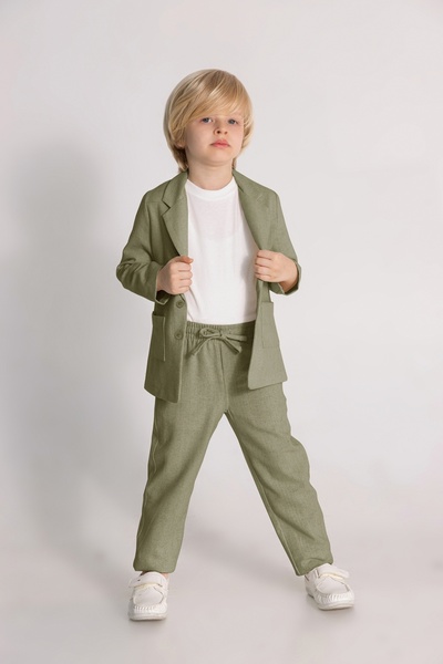 DMB BOYS & GIRLS Premium Summer Linen Boy's 3-Piece Suit