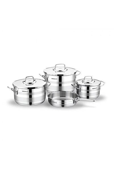 rexa طقم أواني طهي كوركماز أسترون ستانلس ستيل 7 قطع - A2054