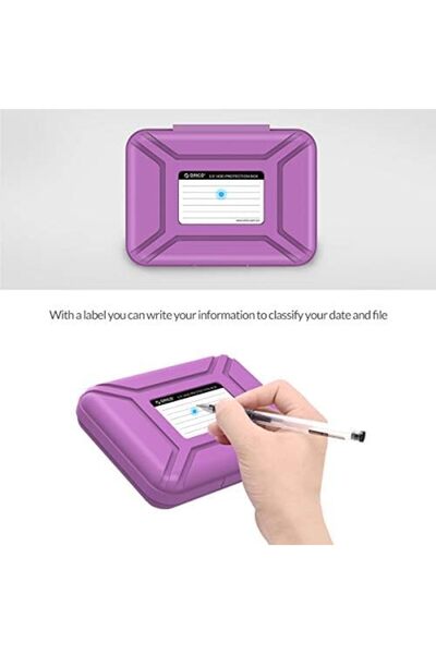 Orico Portable 3.5 Inch Hard Drive Carrying Case Protective Disk Box Storage Cover for HDD/SSD (Mult