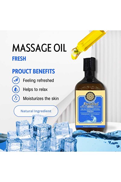Anothai Ulei de Masaj Premium Fresh - Hidratant si Relaxant, cu Vitamina E, 5...